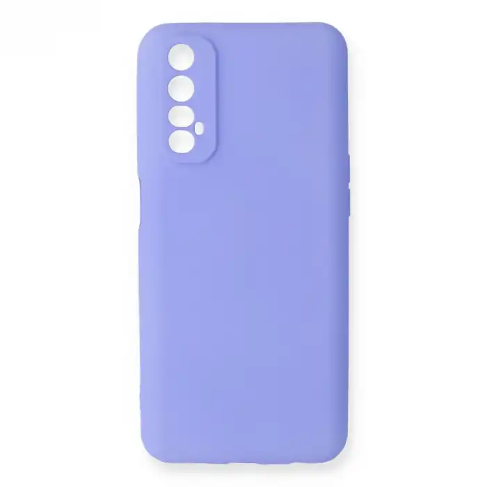 Realme 7 Kılıf First Silikon - Lila