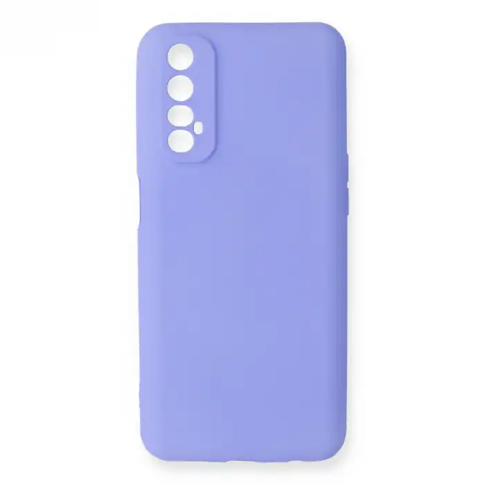 Realme 7 Kılıf First Silikon - Lila