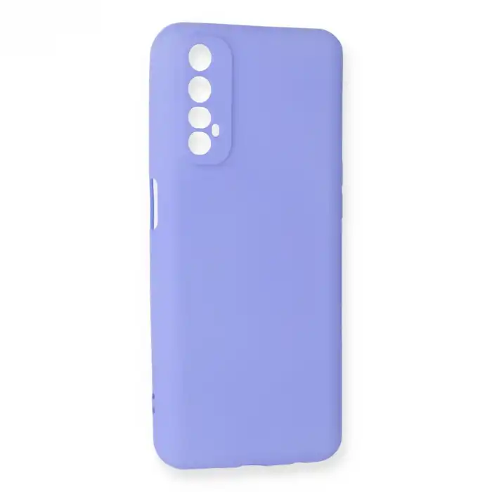 Realme 7 Kılıf First Silikon - Lila