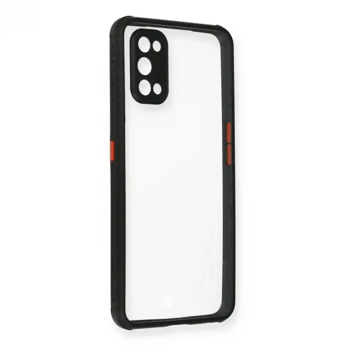 Realme 7 Pro Kılıf Miami Şeffaf Silikon - Siyah