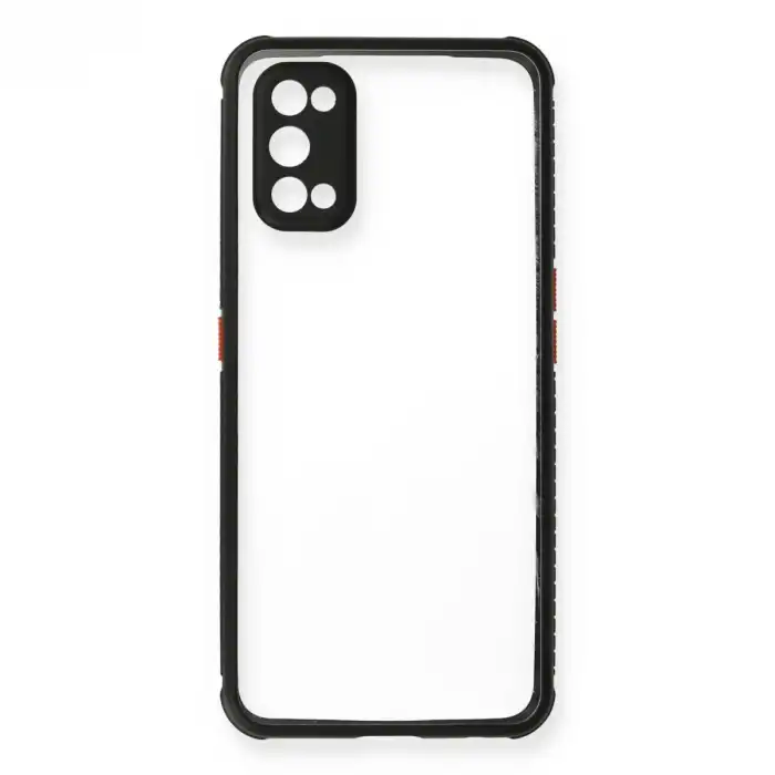 Realme 7 Pro Kılıf Miami Şeffaf Silikon - Siyah