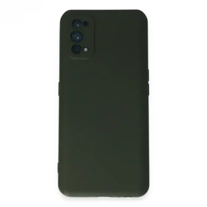 Realme 7 Pro Kılıf Nano İçi Kadife Silikon - Koyu Yeşil