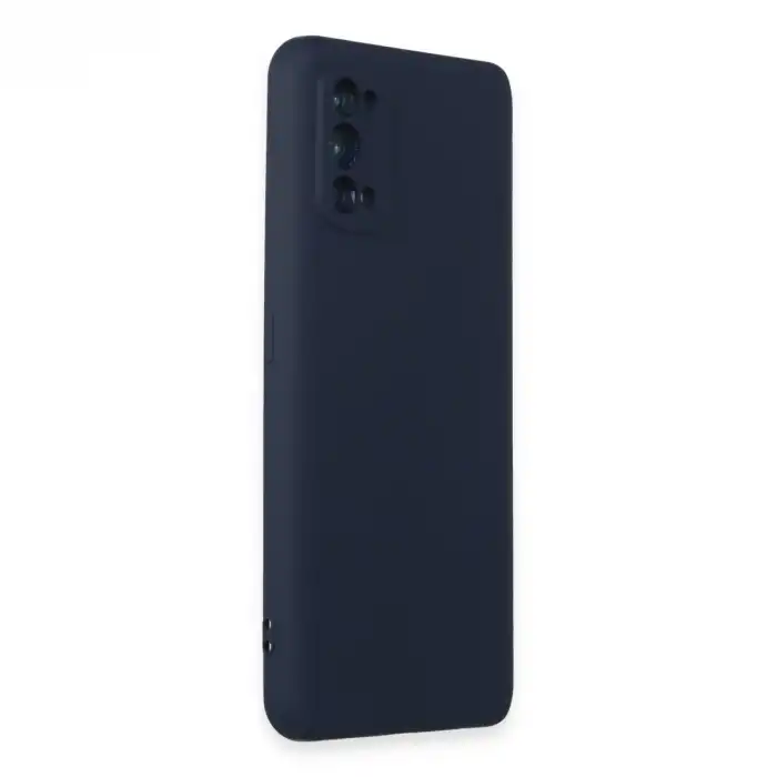 Realme 7 Pro Kılıf Nano İçi Kadife Silikon - Lacivert