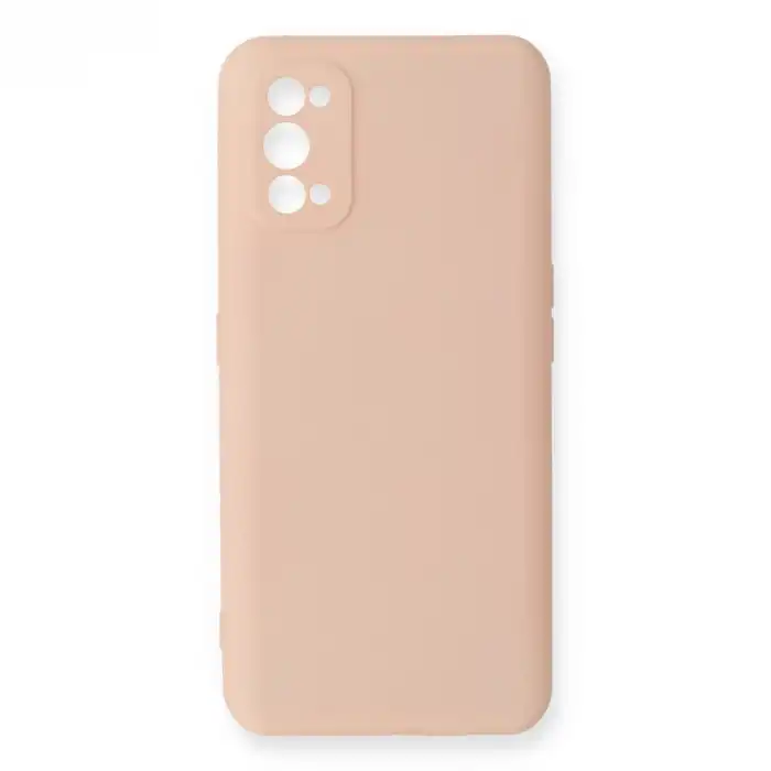 Realme 7 Pro Kılıf Nano İçi Kadife Silikon - Pudra