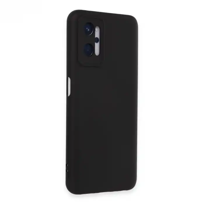 Realme 9i 4g Kılıf Nano İçi Kadife Silikon - Siyah