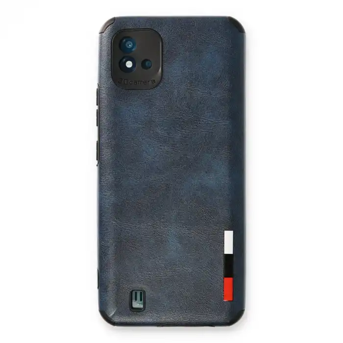 Realme C11 2021 Kılıf Loop Deri Silikon - Lacivert