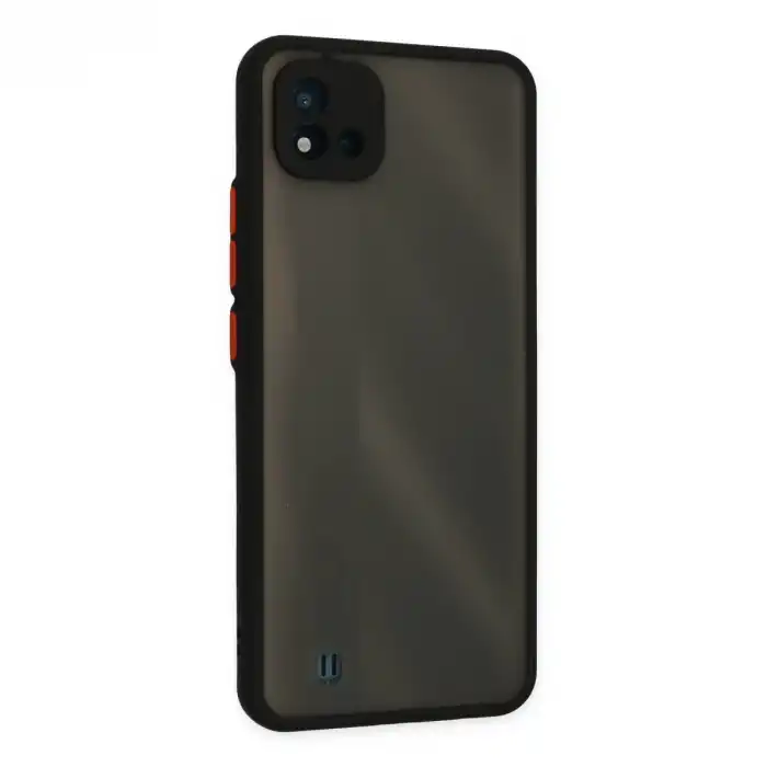 Realme C11 2021 Kılıf Montreal Silikon Kapak - Siyah