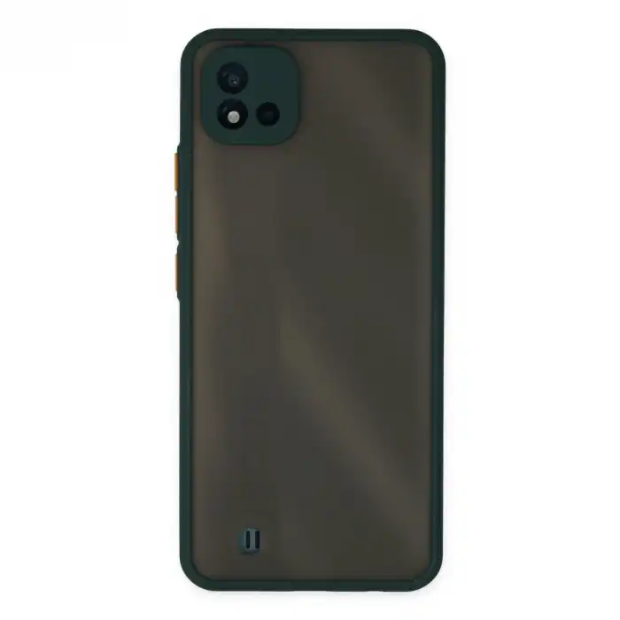Realme C11 2021 Kılıf Montreal Silikon Kapak - Yeşil