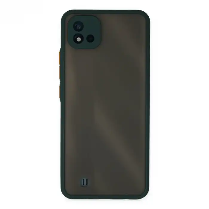 Realme C11 2021 Kılıf Montreal Silikon Kapak - Yeşil