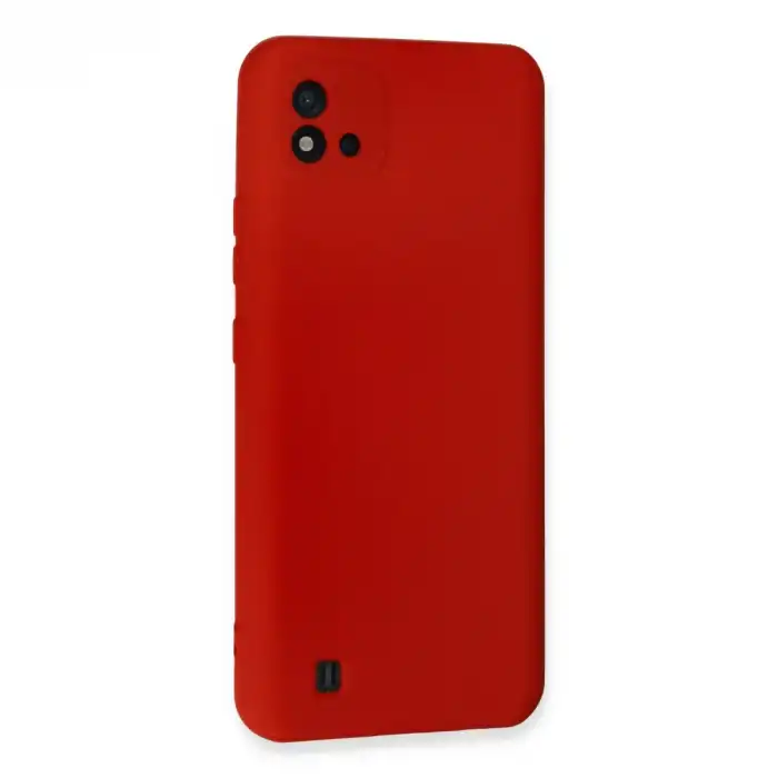 Realme C11 2021 Kılıf Nano İçi Kadife Silikon - Kırmızı