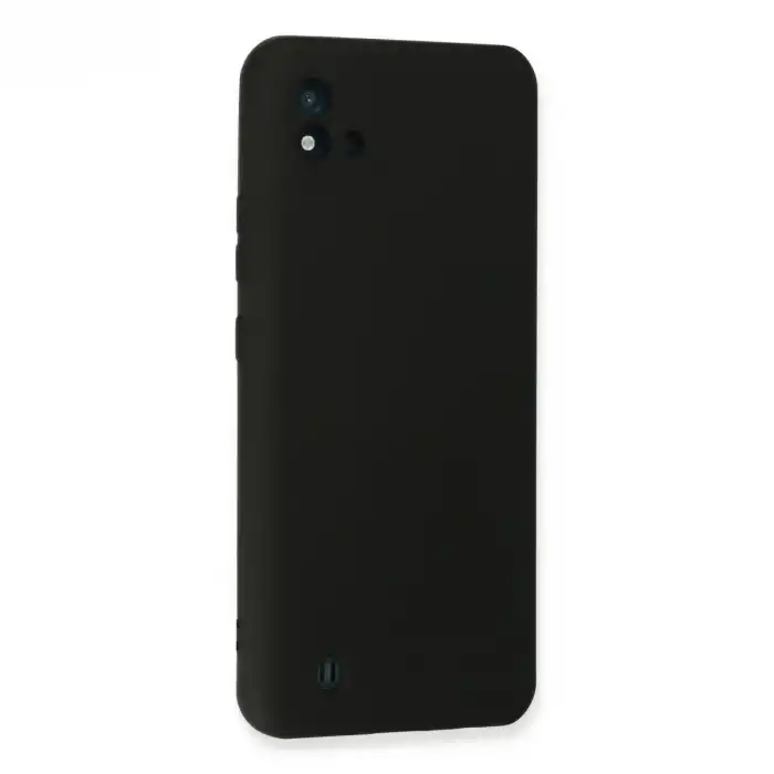 Realme C11 2021 Kılıf Nano İçi Kadife Silikon - Siyah