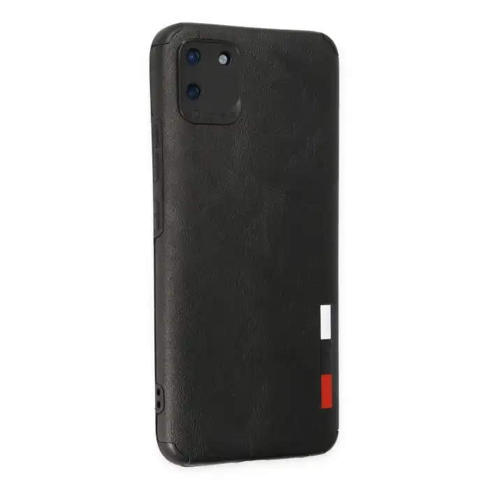 Realme C11 Kılıf Loop Deri Silikon - Siyah