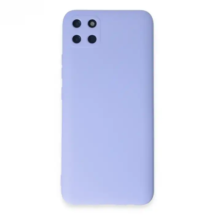Realme C11 Kılıf Nano İçi Kadife Silikon - Lila