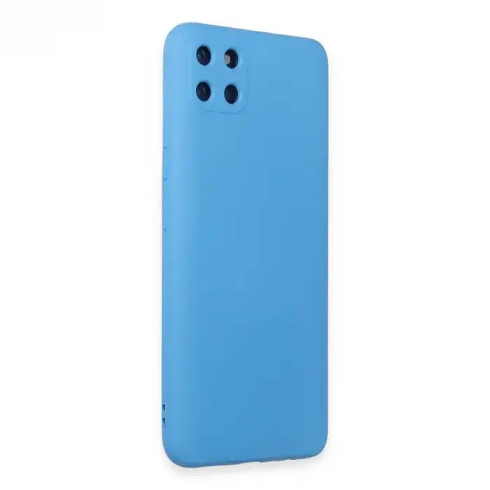 Realme C11 Kılıf Nano İçi Kadife Silikon - Mavi