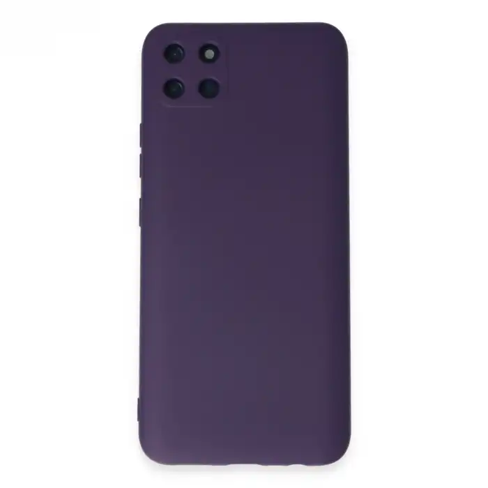 Realme C11 Kılıf Nano İçi Kadife Silikon - Mor