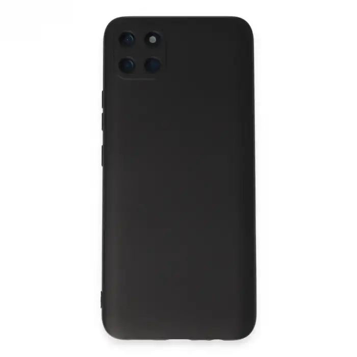 Realme C11 Kılıf Nano İçi Kadife Silikon - Siyah