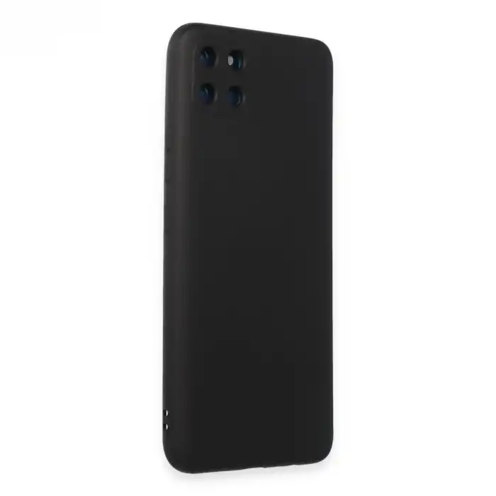 Realme C11 Kılıf Nano İçi Kadife Silikon - Siyah