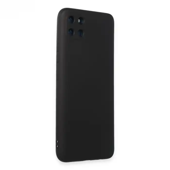 Realme C11 Kılıf Nano İçi Kadife Silikon - Siyah