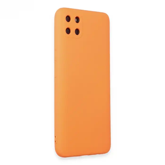 Realme C11 Kılıf Nano İçi Kadife Silikon - Turuncu
