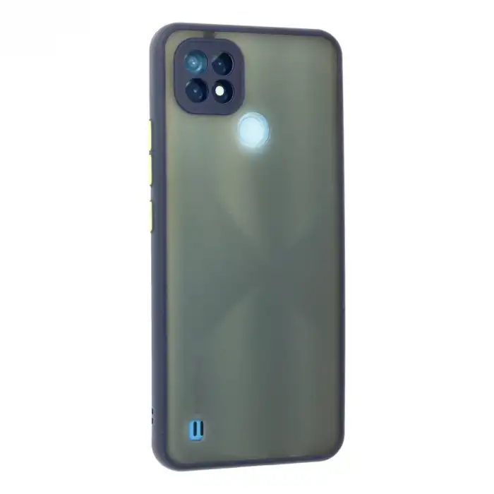 Realme C21 Kılıf Montreal Silikon Kapak - Lacivert