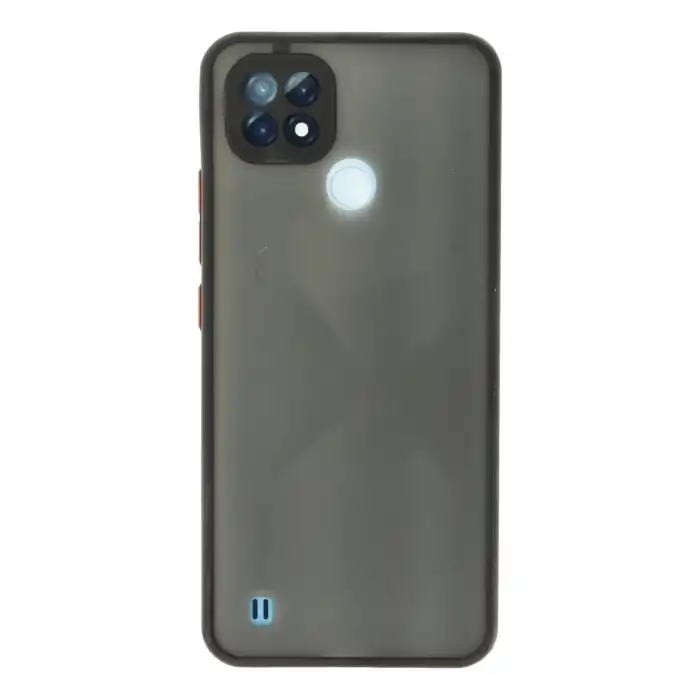 Realme C21 Kılıf Montreal Silikon Kapak - Siyah