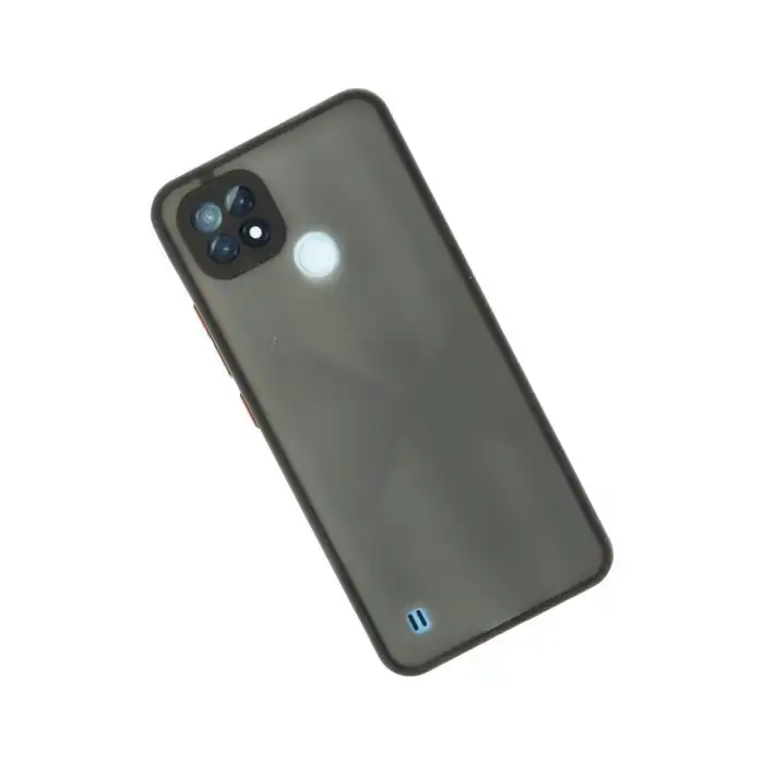 Realme C21 Kılıf Montreal Silikon Kapak - Siyah