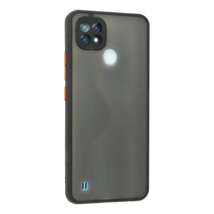 Realme C21 Kılıf Montreal Silikon Kapak - Siyah