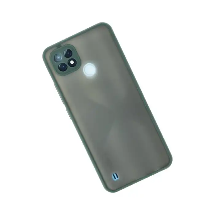Realme C21 Kılıf Montreal Silikon Kapak - Yeşil