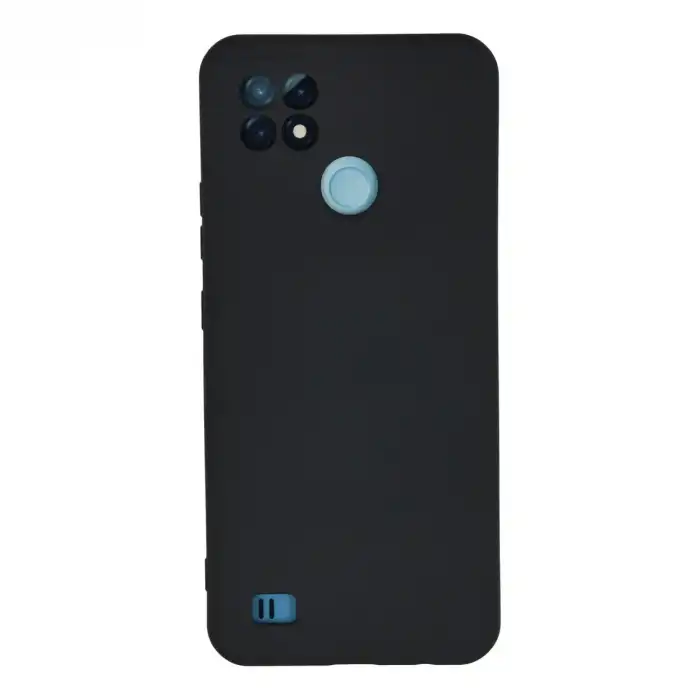 Realme C21 Kılıf Nano İçi Kadife Silikon - Lacivert