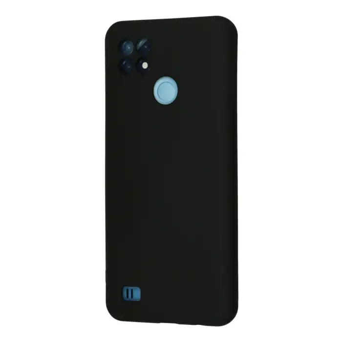 Realme C21 Kılıf Nano İçi Kadife Silikon - Siyah