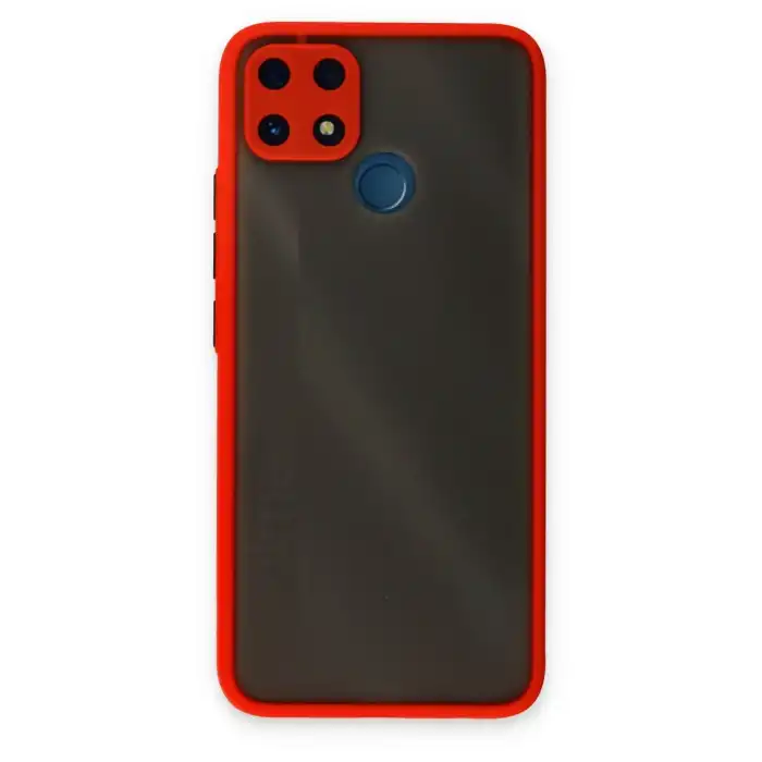 Realme C25 Kılıf Montreal Silikon Kapak - Kırmızı