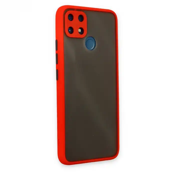 Realme C25 Kılıf Montreal Silikon Kapak - Kırmızı