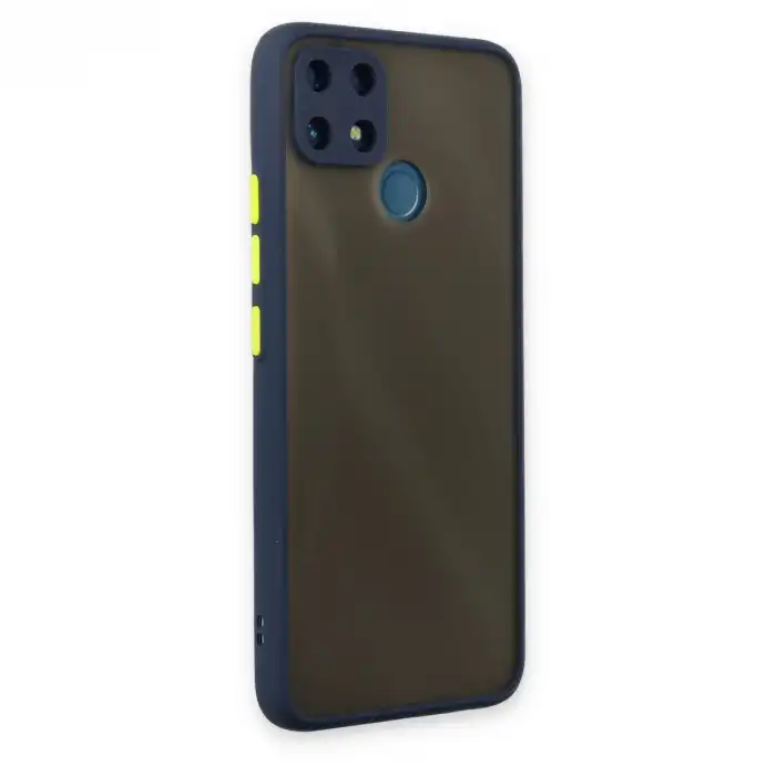 Realme C25 Kılıf Montreal Silikon Kapak - Lacivert