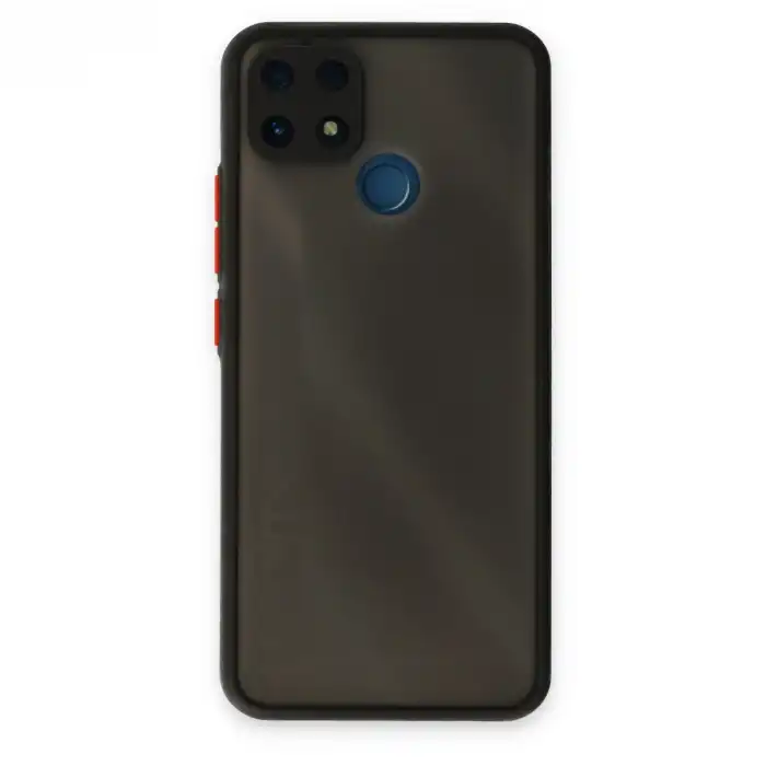 Realme C25 Kılıf Montreal Silikon Kapak - Siyah