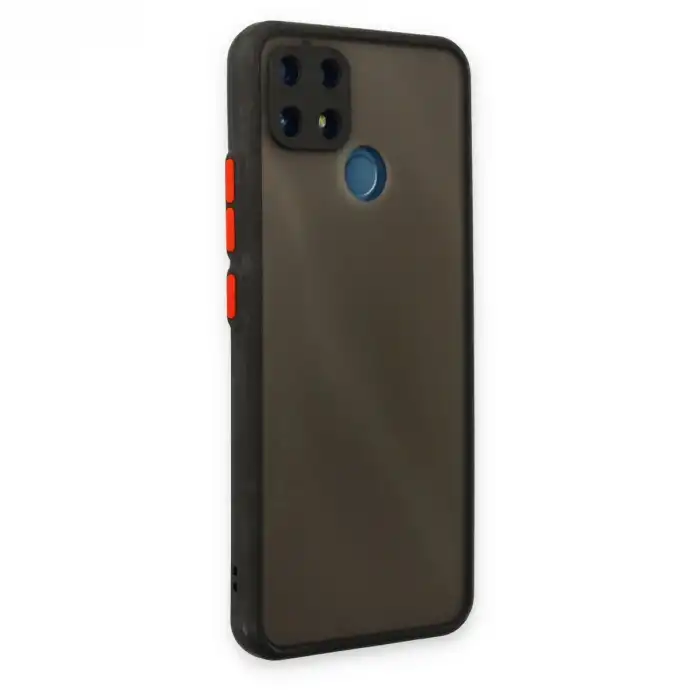 Realme C25 Kılıf Montreal Silikon Kapak - Siyah