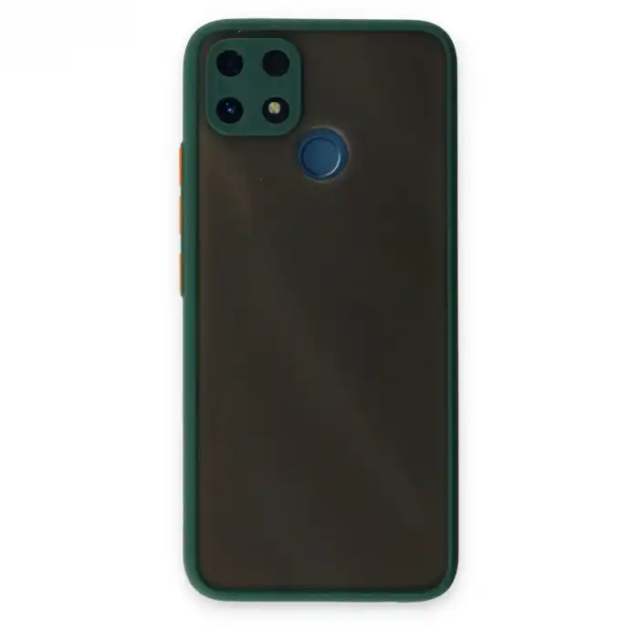 Realme C25 Kılıf Montreal Silikon Kapak - Yeşil