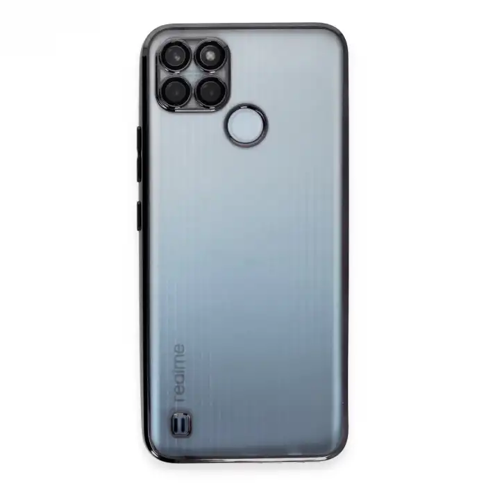 Realme C25y Kılıf Razer Lensli Silikon - Siyah
