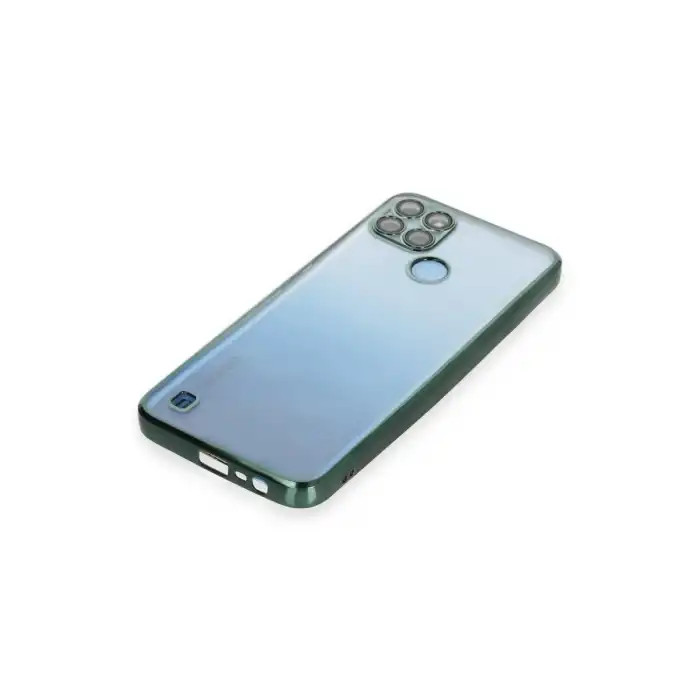 Realme C25y Kılıf Razer Lensli Silikon - Yeşil