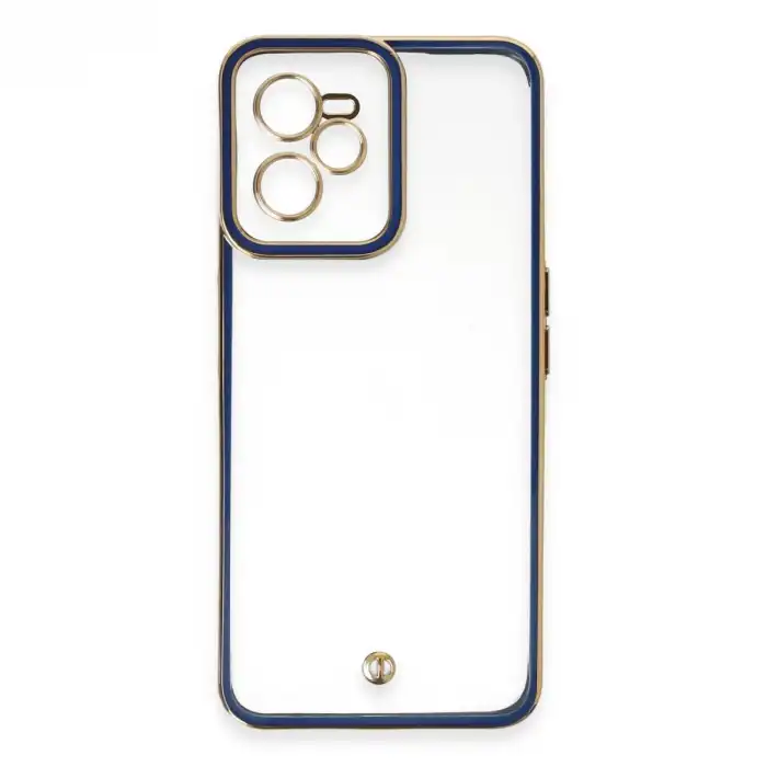 Realme C35 Kılıf Liva Lens Silikon - Mavi