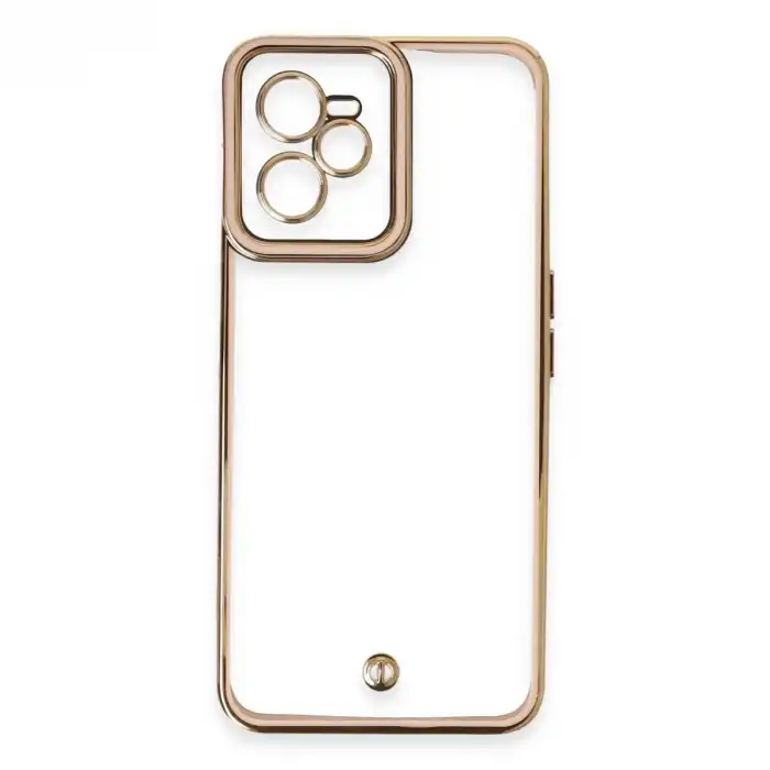 Realme C35 Kılıf Liva Lens Silikon - Pudra