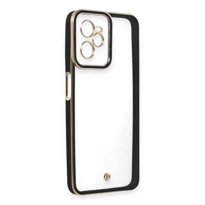 Realme C35 Kılıf Liva Lens Silikon - Siyah