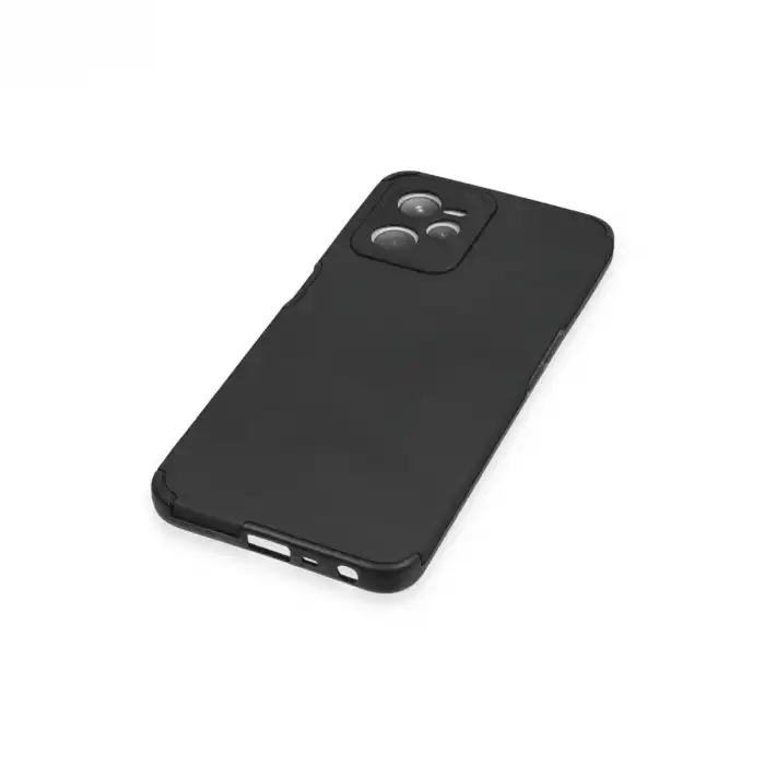 Realme C35 Kılıf Loop Deri Silikon - Siyah