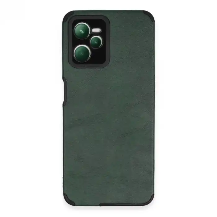 Realme C35 Kılıf Loop Deri Silikon - Yeşil