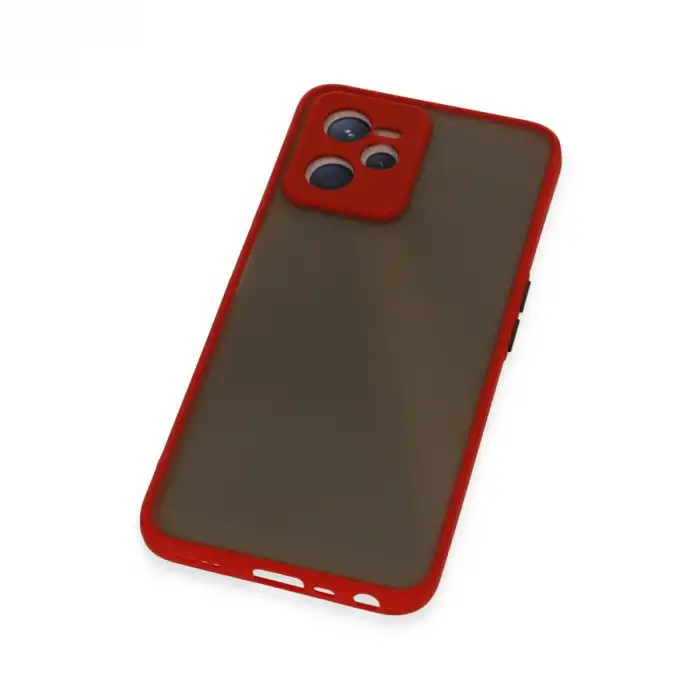 Realme C35 Kılıf Montreal Silikon Kapak - Kırmızı