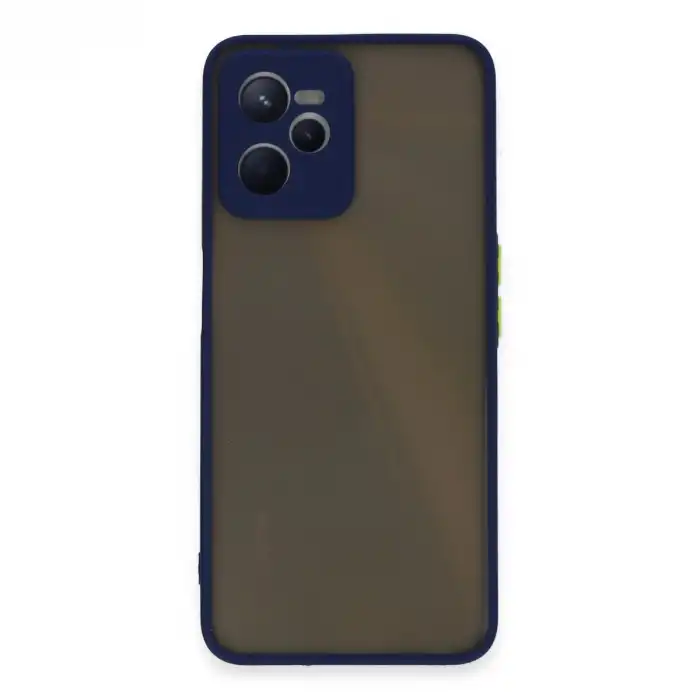 Realme C35 Kılıf Montreal Silikon Kapak - Lacivert