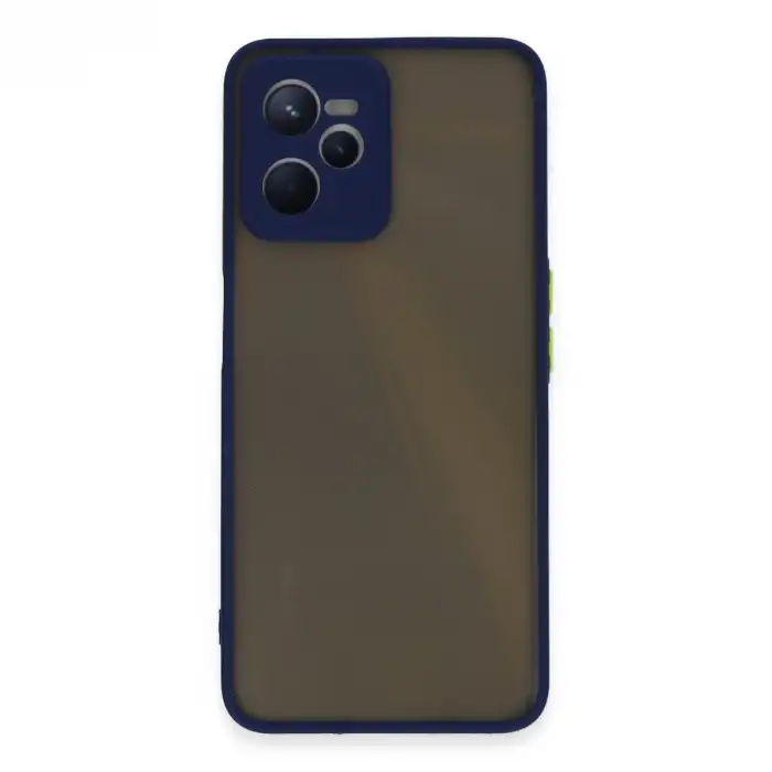 Realme C35 Kılıf Montreal Silikon Kapak - Lacivert