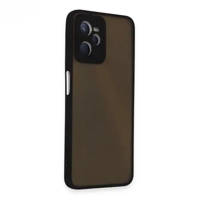 Realme C35 Kılıf Montreal Silikon Kapak - Siyah