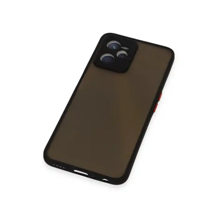 Realme C35 Kılıf Montreal Silikon Kapak - Siyah