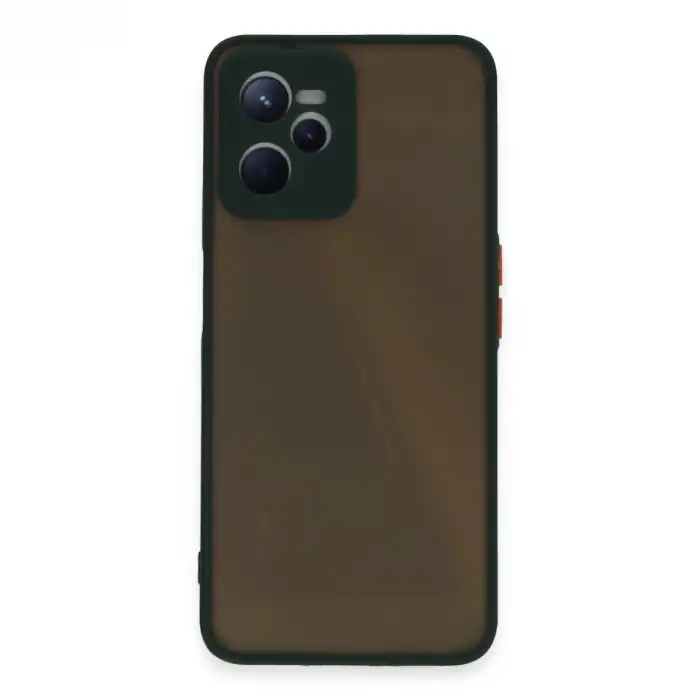 Realme C35 Kılıf Montreal Silikon Kapak - Yeşil