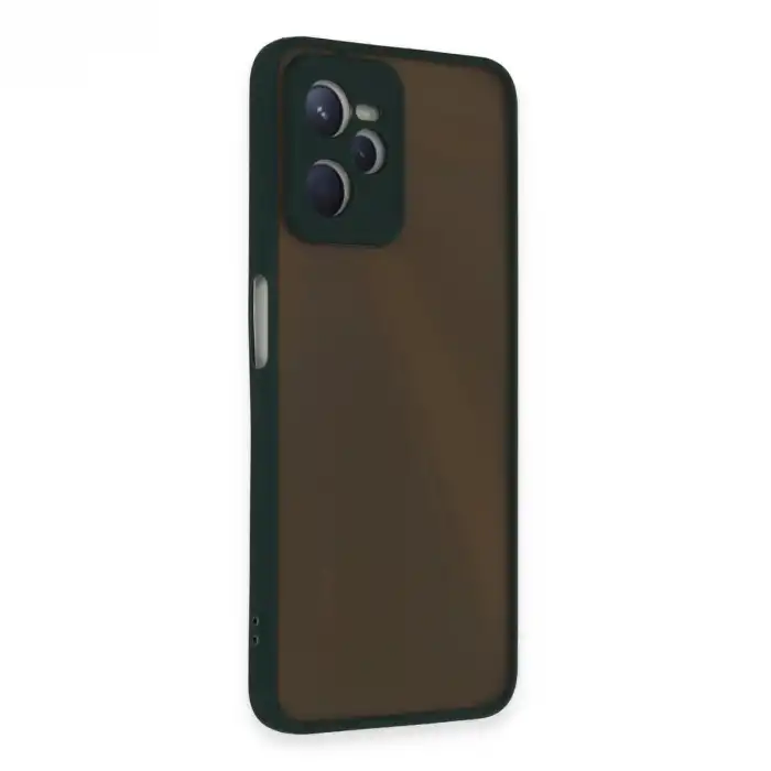 Realme C35 Kılıf Montreal Silikon Kapak - Yeşil